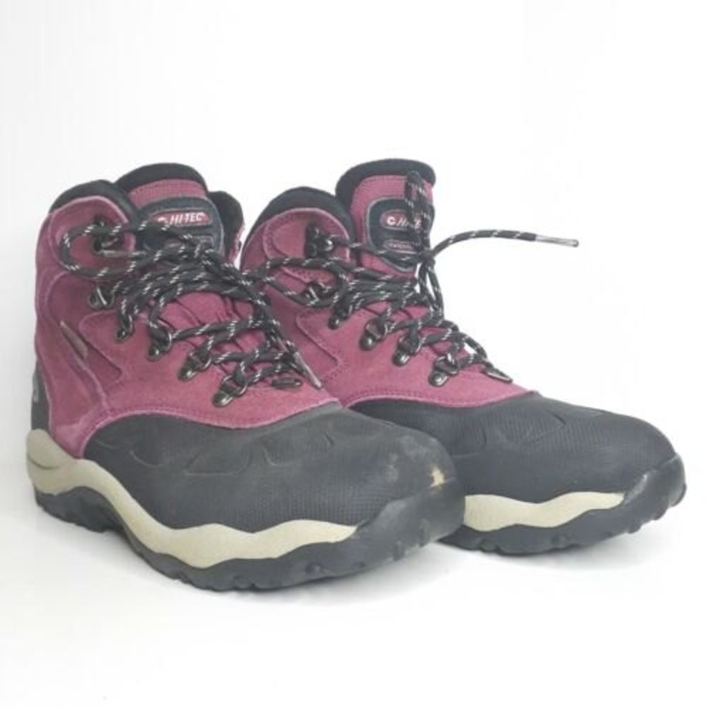 Kids Hi-Tec Igloo Jr. Burgundy and Black Boots Size 6 (31083) H3